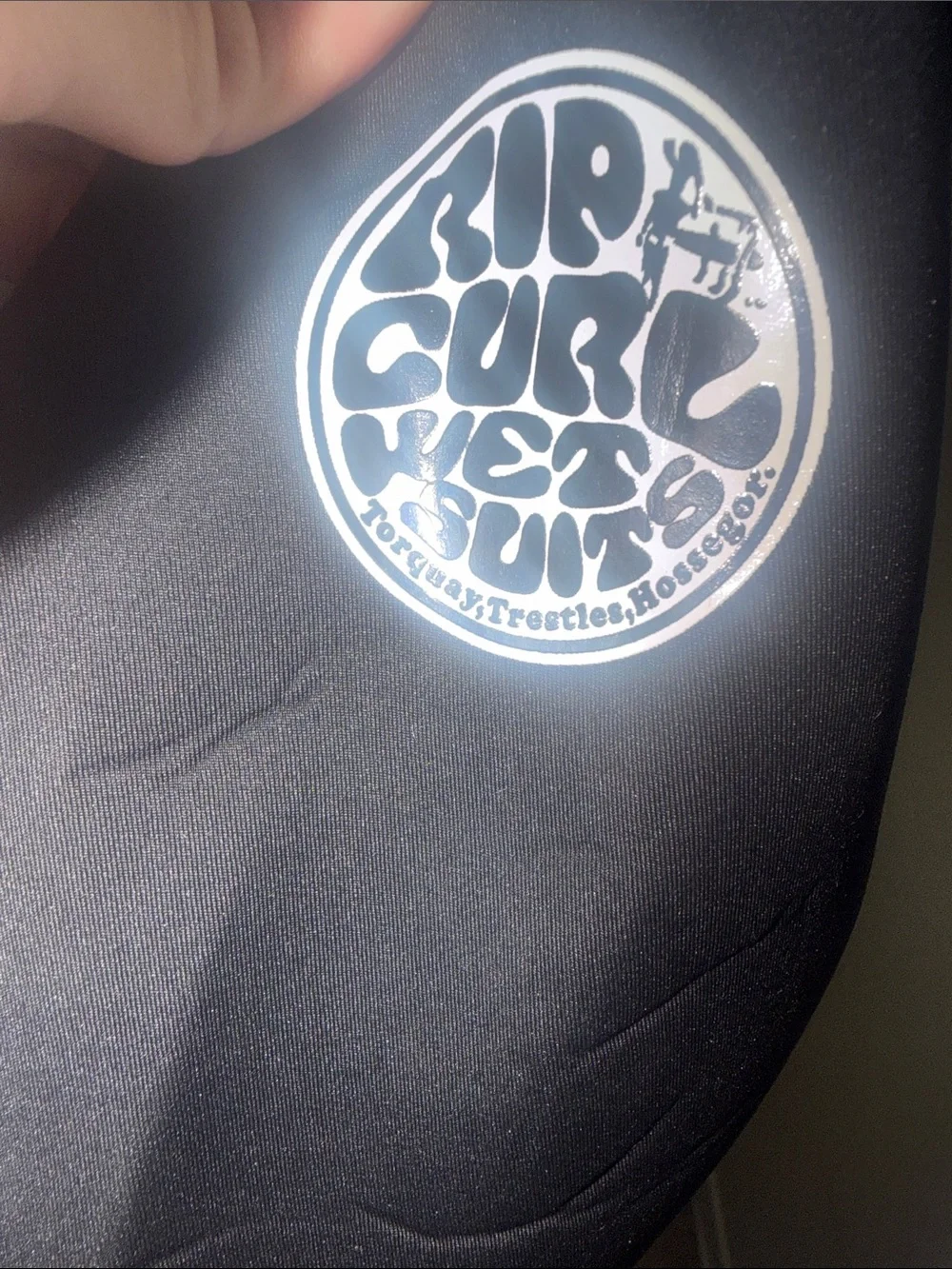 Rip Curl Black Full Chest-Zip Wetsuit size large